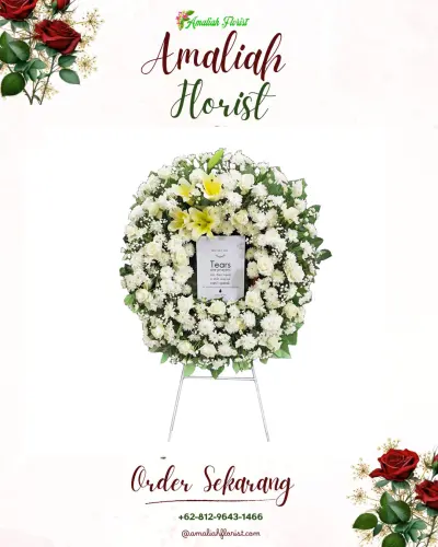 Krans Bunga Duka Cita di Sungaijawi